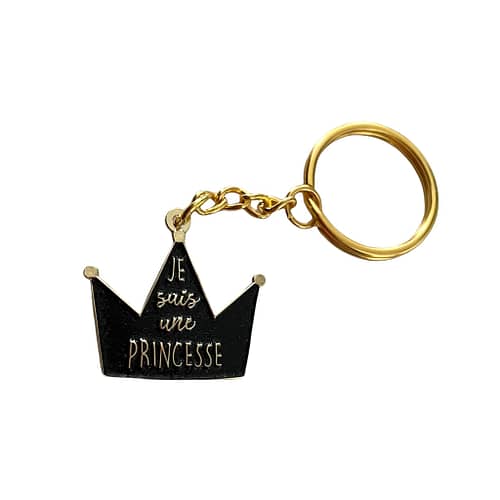 Porte-clés je suis une princesse